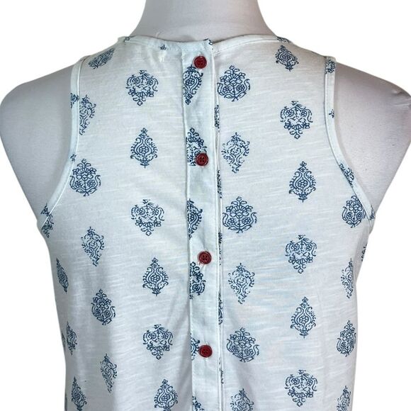 Retrology Red White And Blue Sleeveless Top Floral Print, Size XS - Picture 3 of 10